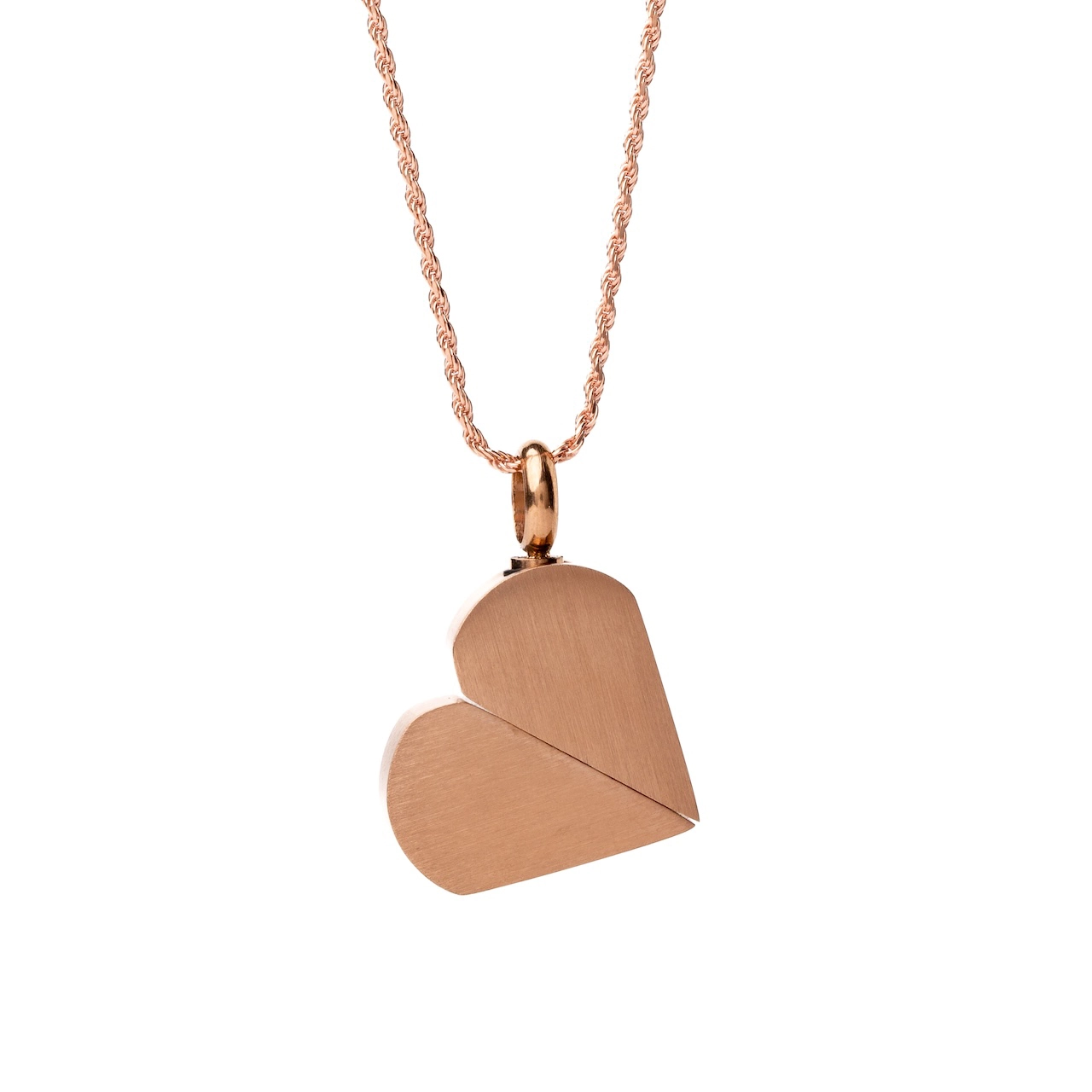 Heart Oro Rosa - Collana per ceneri di Animali
