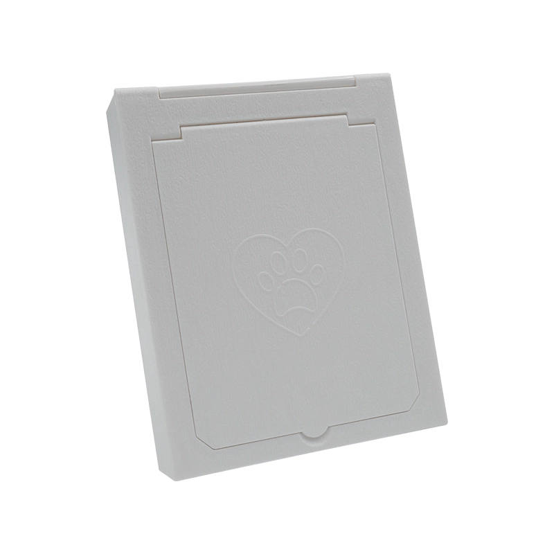 Plastic Paw Scan Small White with Photo
