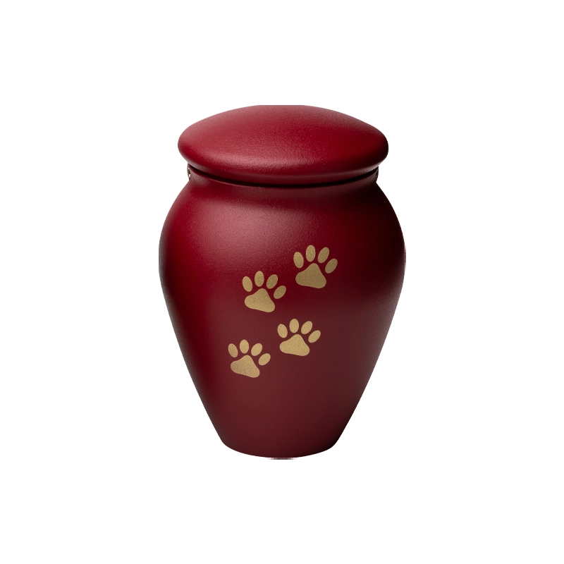 Tulipet Red - Metal Urn for Pet